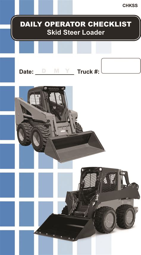 skid steer training checklist|free skid steer training materials.